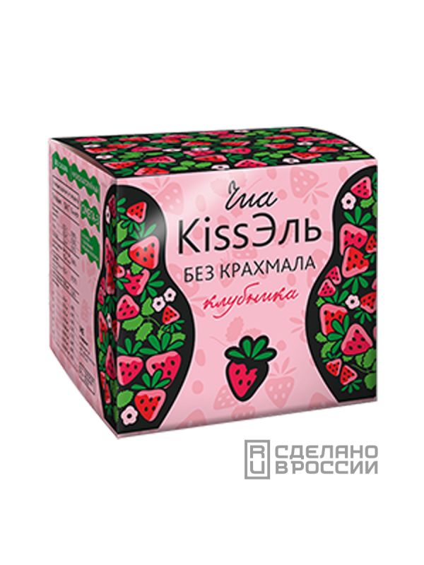CHIA Kissel "kissEl without starch" with strawberries, 14 g x 8 sachets