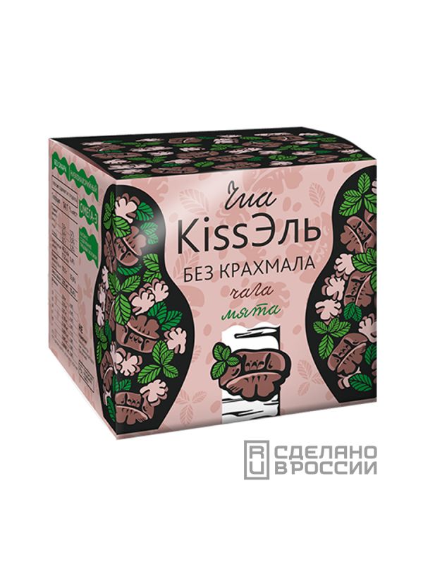 CHIA Kissel "kissEl without starch" with chaga and mint, 14 g x 8 sachets