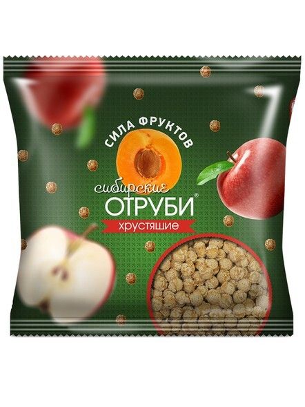 Siberian Bran "Strength of fruits" package 100 g crispy