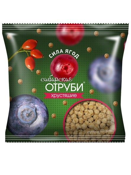 Siberian Bran "Strength of berries" package 100 g crispy