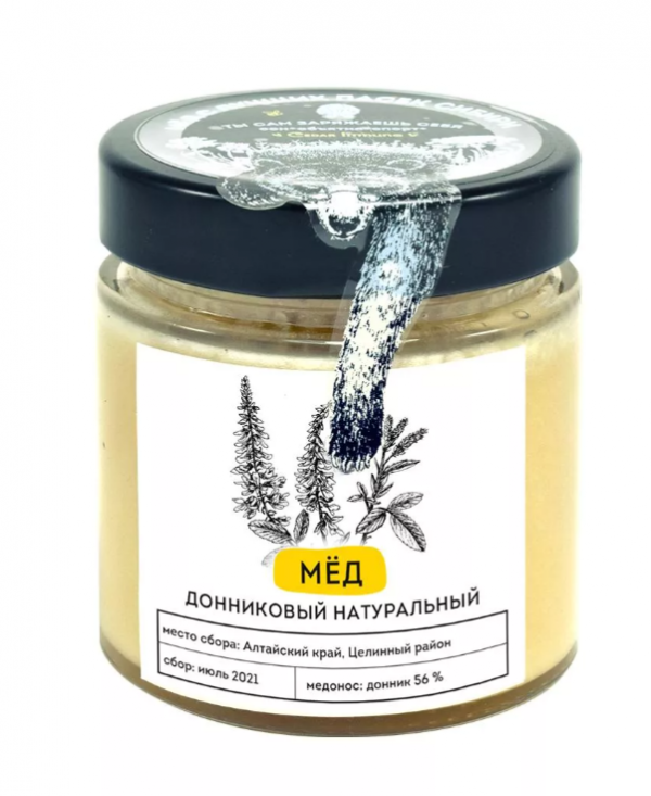 Altai sweet clover honey / Cedar Immuno / 200 g / Siberian cedar