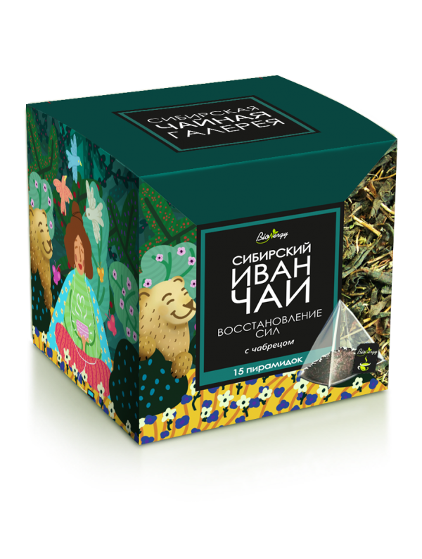 Ivan-tea RESTORATION OF FORCE (with thyme) / 15 pyramids / 37.5 g / box / BioNergy