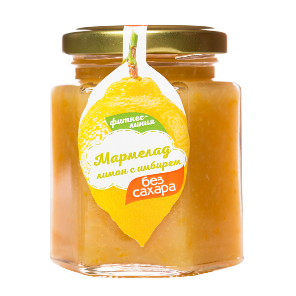 Marmalade Lemon with ginger FITNESS LINE 200 g WITHOUT SUGAR I would eat it myself