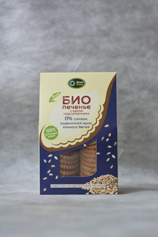 BIO cookies with sunflower kernel / 150 g / box / Green Cereal