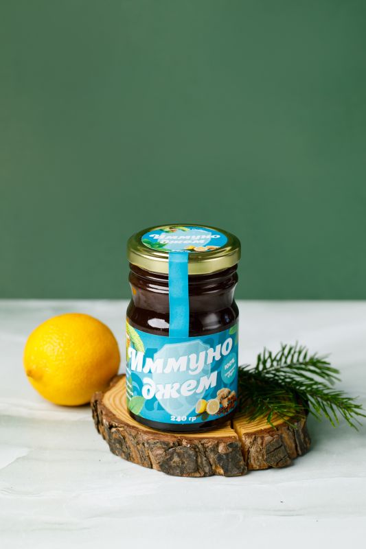 Jam "Immuno Jam" / low-calorie / glass / 240 gr / Sunny Siberia